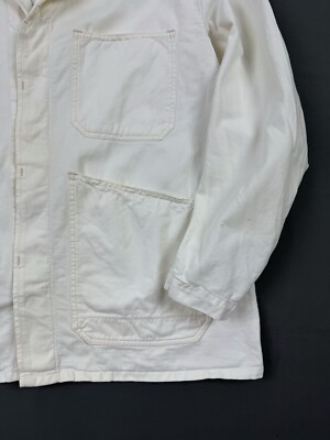 70-80ʼs Vintage White Cotton Work Jacket | eBay