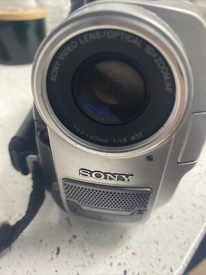 Sony Handycam Vision Mini DV DCR-TRV7 Camcorder Untested - Silver