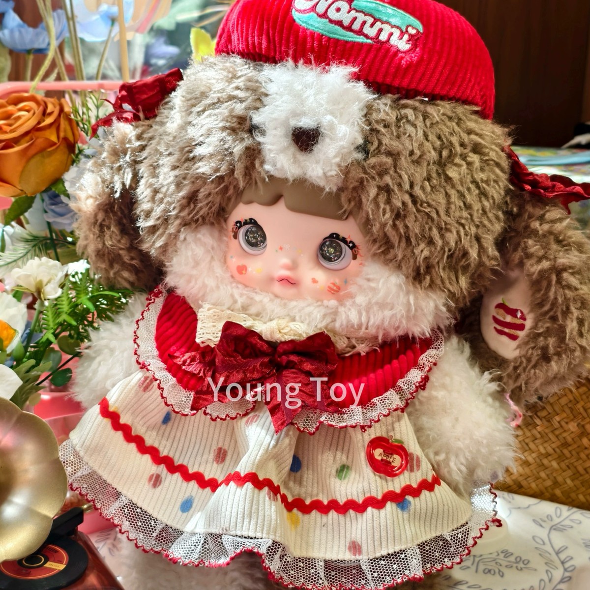 Genuine big!！！Nommi takes a bite of Apple 400% plush doll