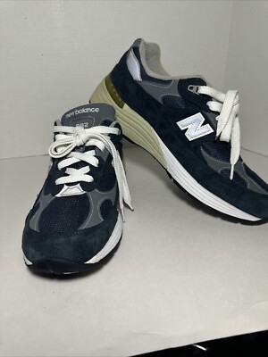 New Balance 992 Navy Blue Grey Made In USA Sz 10.1/2-2A W992NV