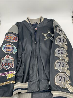 Vintage Dallas Cowboys 5x Super Bowl Champions Jacket NFL Medium