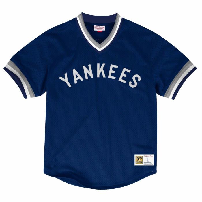 Mens Mitchell & Ness MLB Mesh V-Neck New York Yankees | eBay