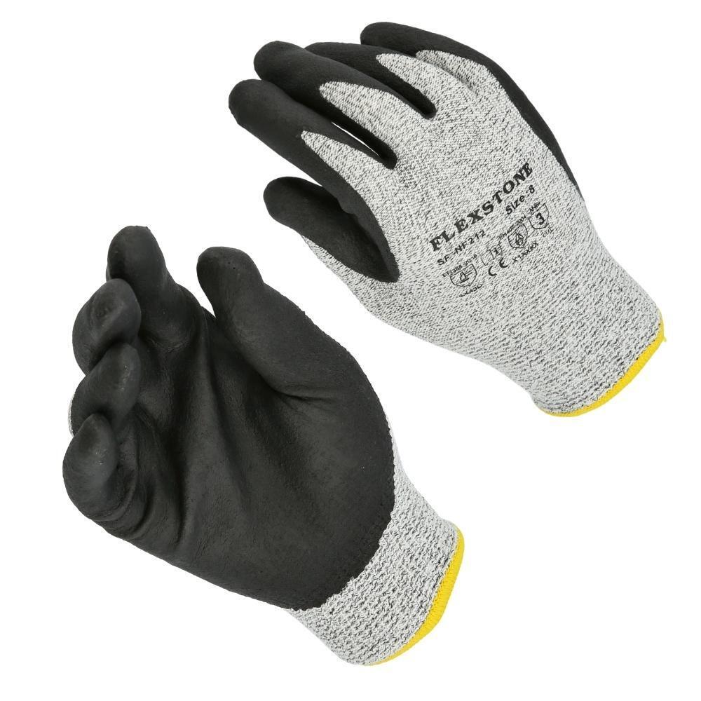 Protective Cut Resistant Work Gloves, ANSI Level 3 Certified, Size