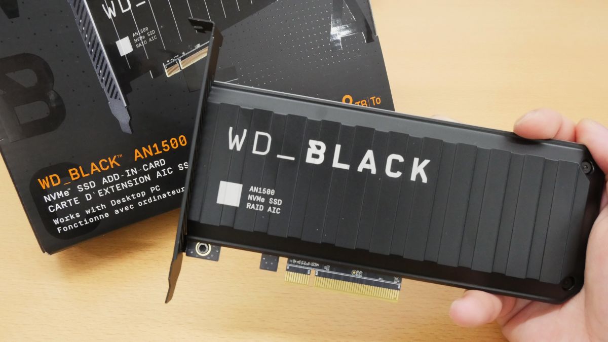 Up to 6500MB / sec add-in card SSD 'WD_BLACK AN1500' review