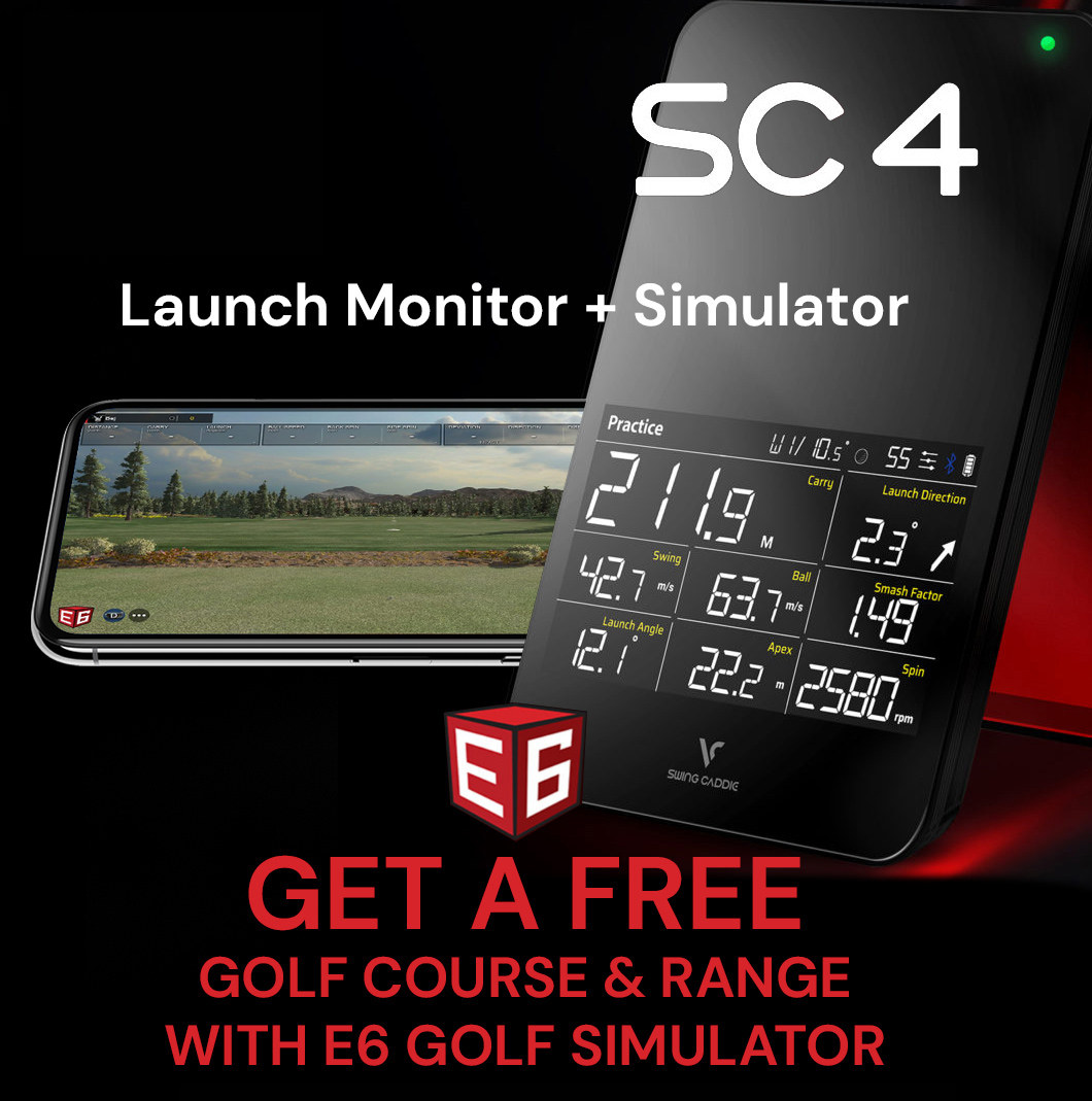 Voice Caddie SC4 Launch Monitor with FREE E6 GOLF SIMULATOR - JS