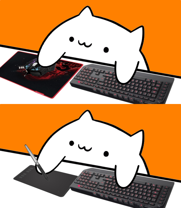 I know Bongo Cat is getting old, but here's a nicer version with
