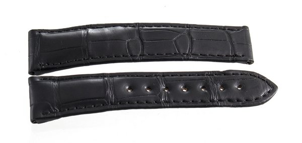Genuine Omega Black Alligator Strap Band 19mm x 16mm 98000316 JJA
