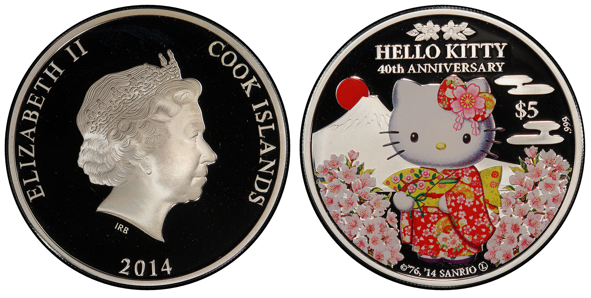 HELLO KITTY 30years 1オンス銀貨 ハローキティ 銀貨 HELLO KITTY