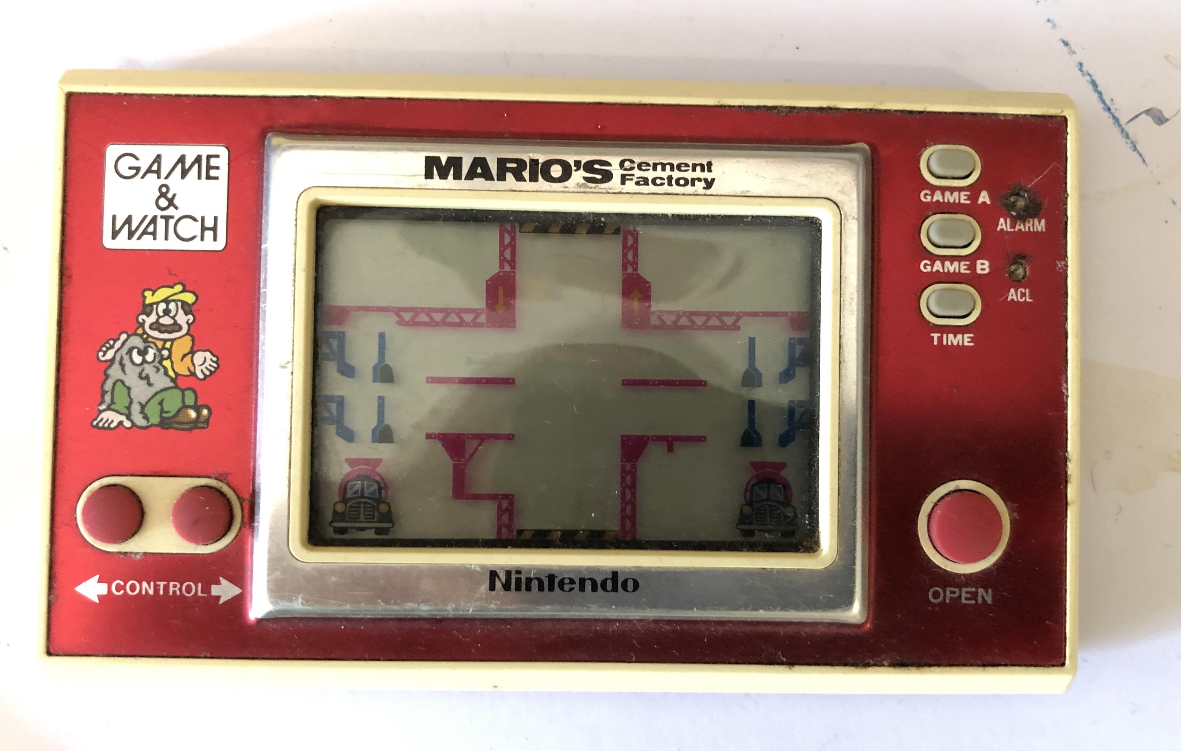 昔のマリオのセメントファクトリーのゲーム＆ウォッチ見つけた。絶対