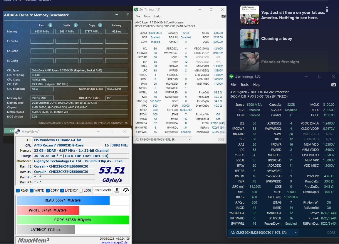 Send Help! CL30 6000 at ~75-80ns??? What do I do?? : r/overclocking