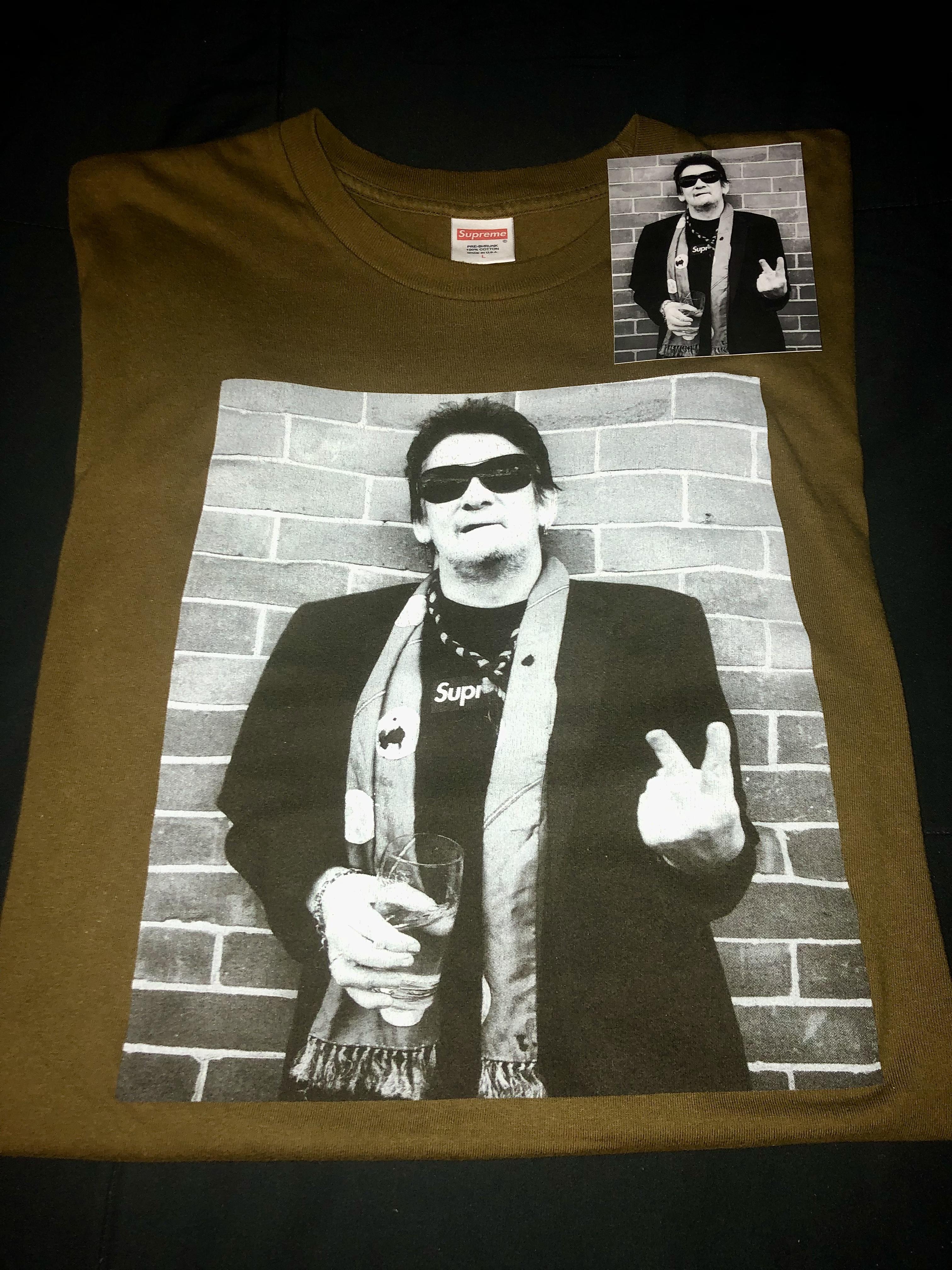 Classic photo tee from FW13… RIP Shane MacGowan. : r/Supreme
