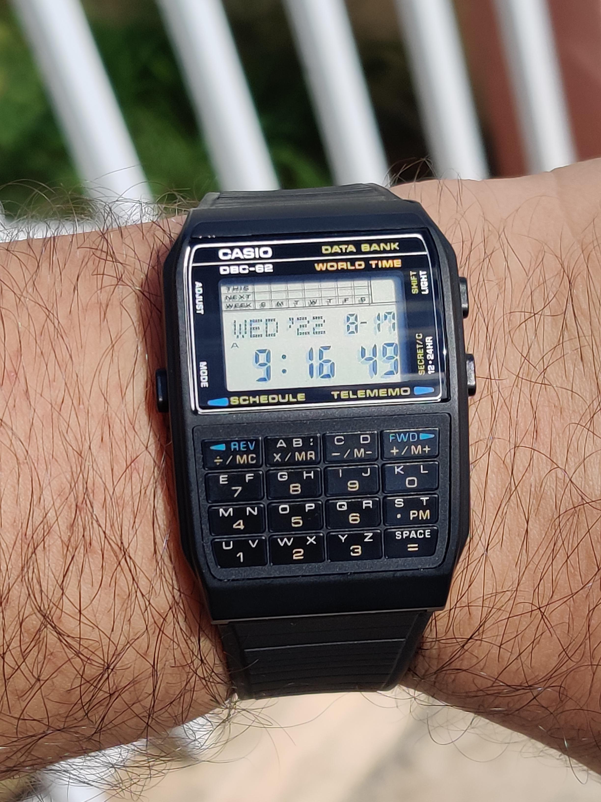 Casio DBC-62 Calculator watch : r/casio