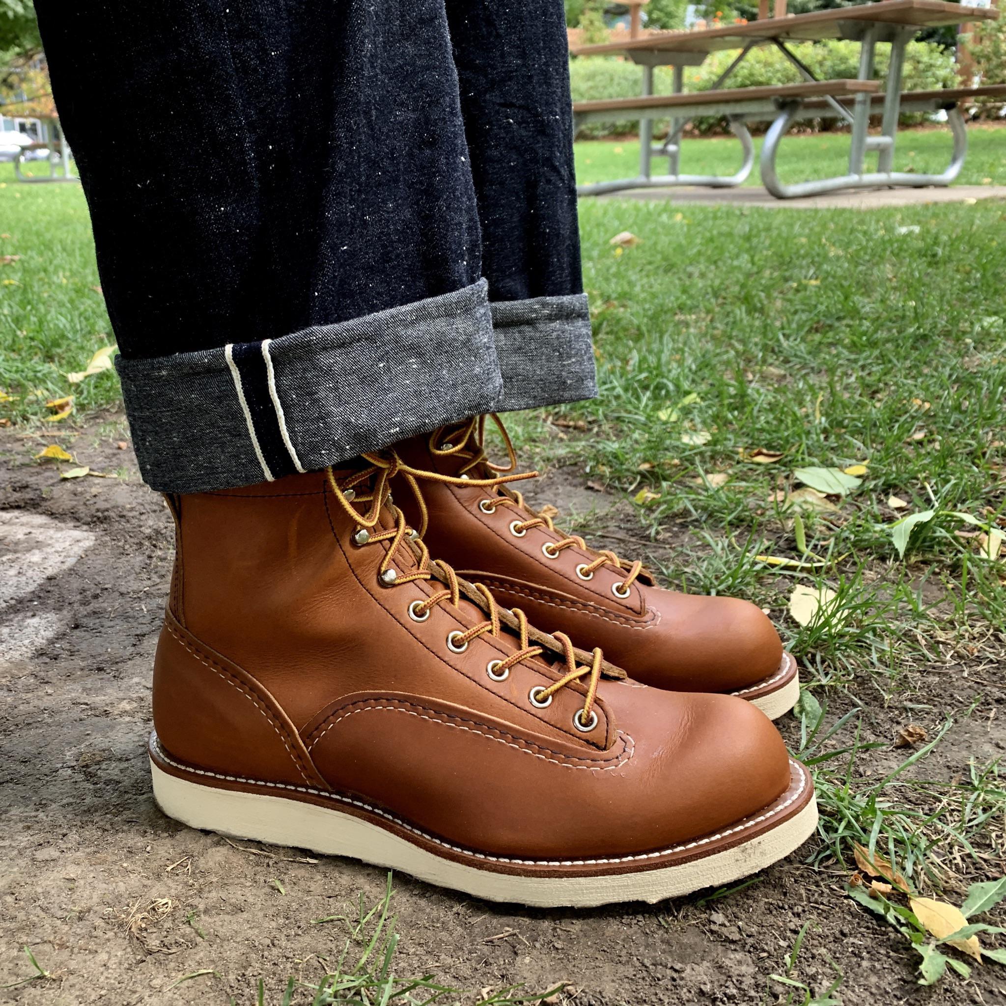 RW 2904 Lineman Oro-iginal on its maiden voyage. : r/RedWingShoes