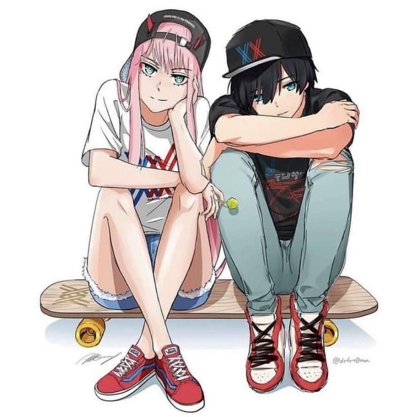 Hiro and 02 just chilling out : r/DarlingInTheFranxx