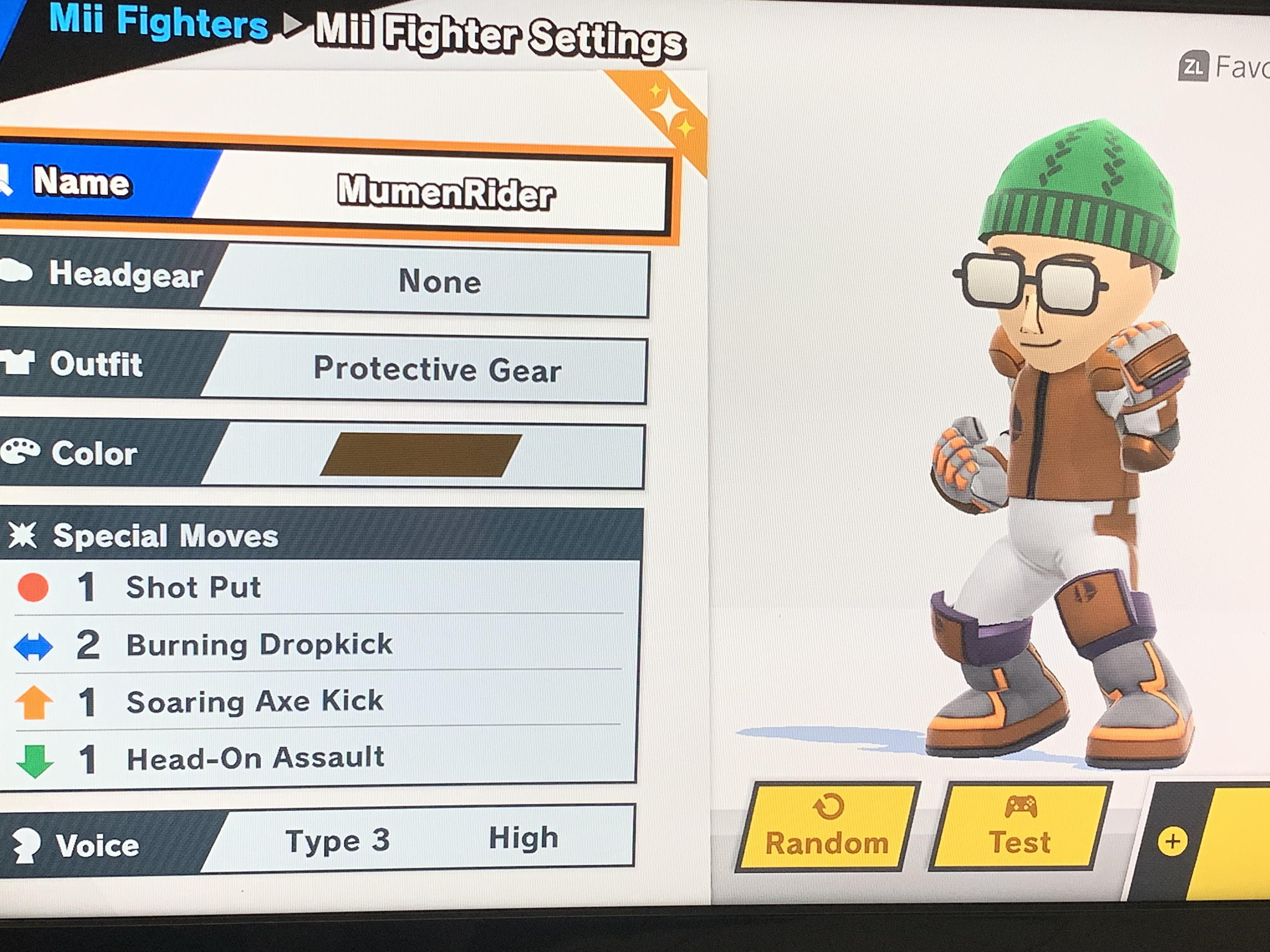 I made this decent looking Murmen Rider Mii, if you want it, the