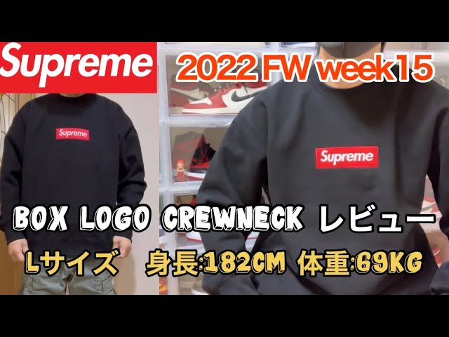 I received the Supreme Box Logo Crew Neck, so I'll review it. Size