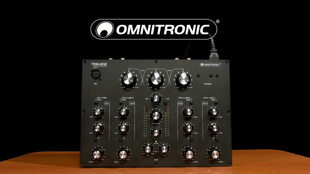 安くて汎用性抜群なロータリーミキサー「Omnitronic / TRM-202 MK3