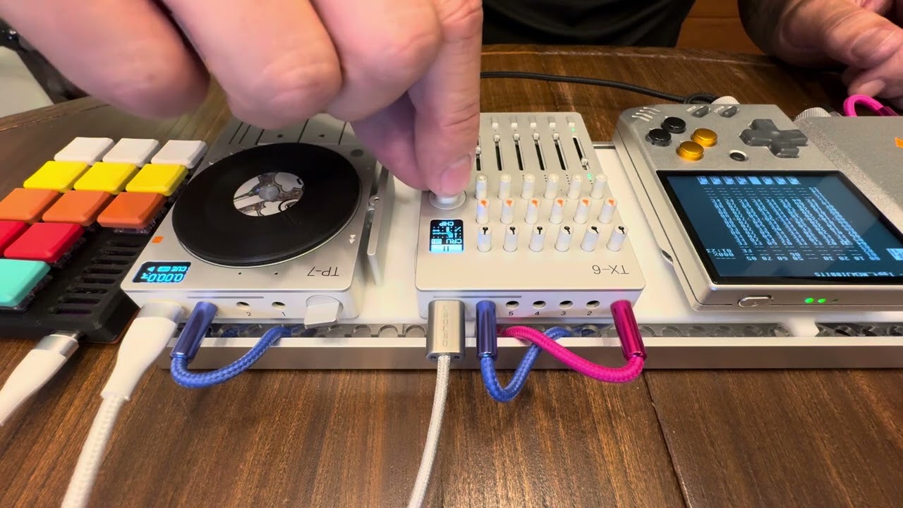 Testing the Field Tray (TE TX6 + TE TP7 + LGPT with DIY cue midi