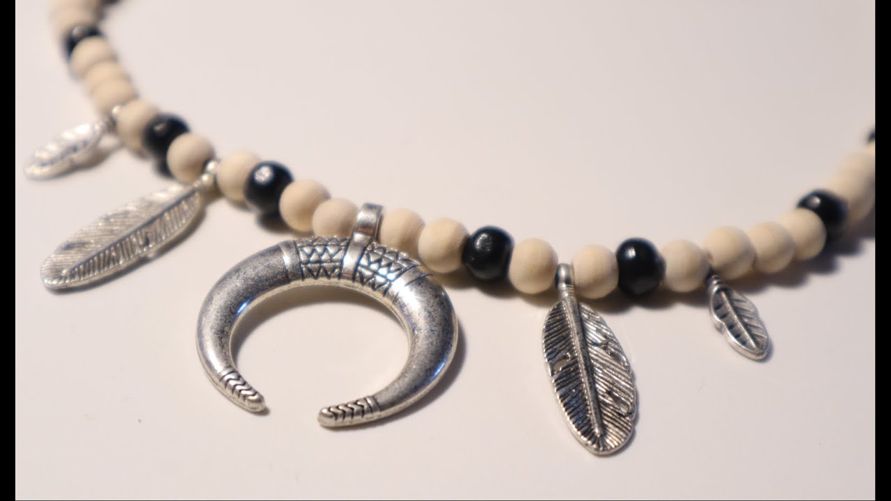 Learn How to Make a Tribal Necklace with Metal Pendant, DIV