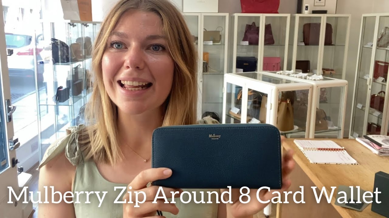 Mulberry Zip Around 8 Card Wallet Review - YouTube