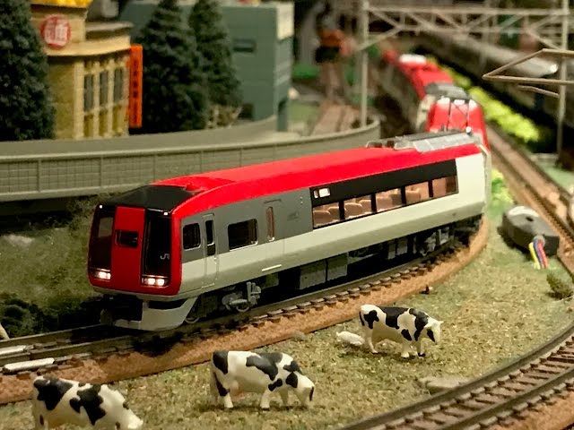 室内灯比較 】成田エクスプレス 253系 リアル運転台 ジオラマ走行 鉄道