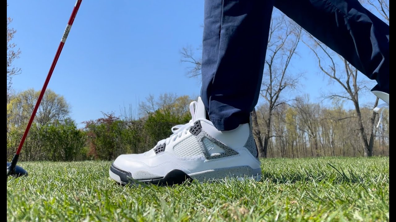 Air Jordan 4 White Cement Golf Review - On Foot / Blessed by