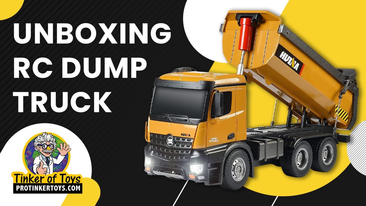 Huina 1572 RC Dump Truck 1/14 | HUN11573 | IMEX - YouTube