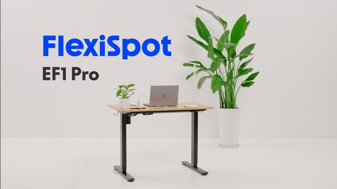 FlexiSpot】美しさと実用性を兼ね備えた昇降デスク「EF1 Pro」 - YouTube