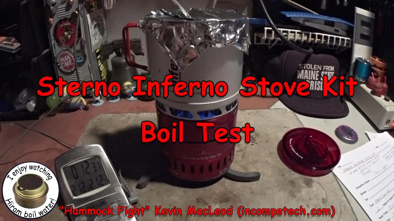 Sterno Inferno Stove Kit - Boil Test - YouTube