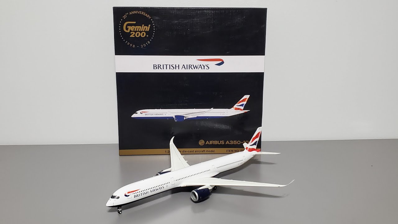 Gemini 200 British Airways Airbus A350 [G-XWBA] Model Airplane