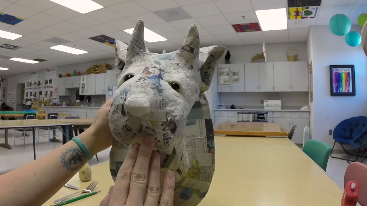 How to Make a Paper Mache Trophy Head, pt. 3 - YouTube