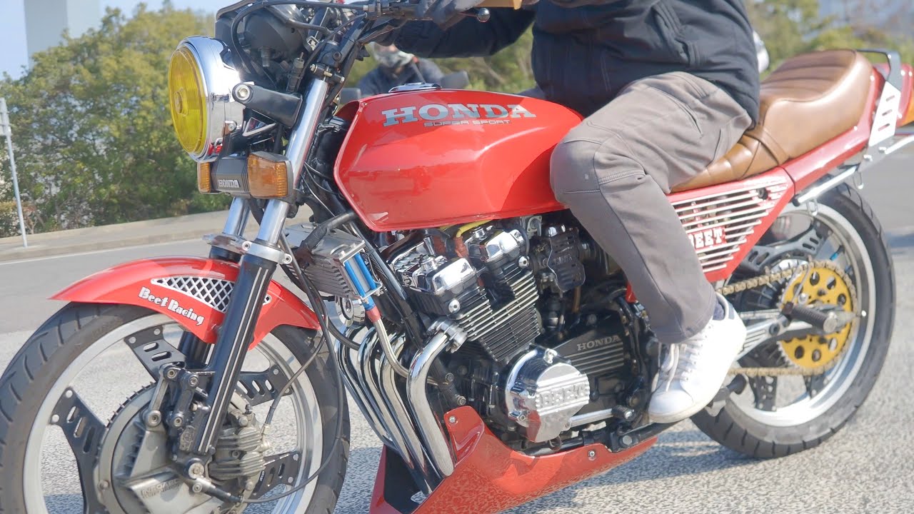 赤ソリッドのCBX400Fが渋すぎる❗技ありカスタムペイントZ400FX GS400