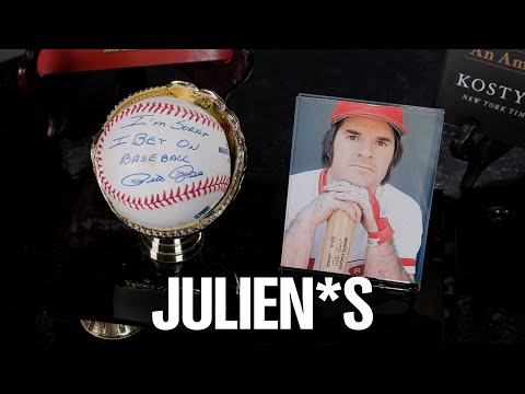 The Larry King Collection | 2000s Pete Rose Signed Baseball - YouTube