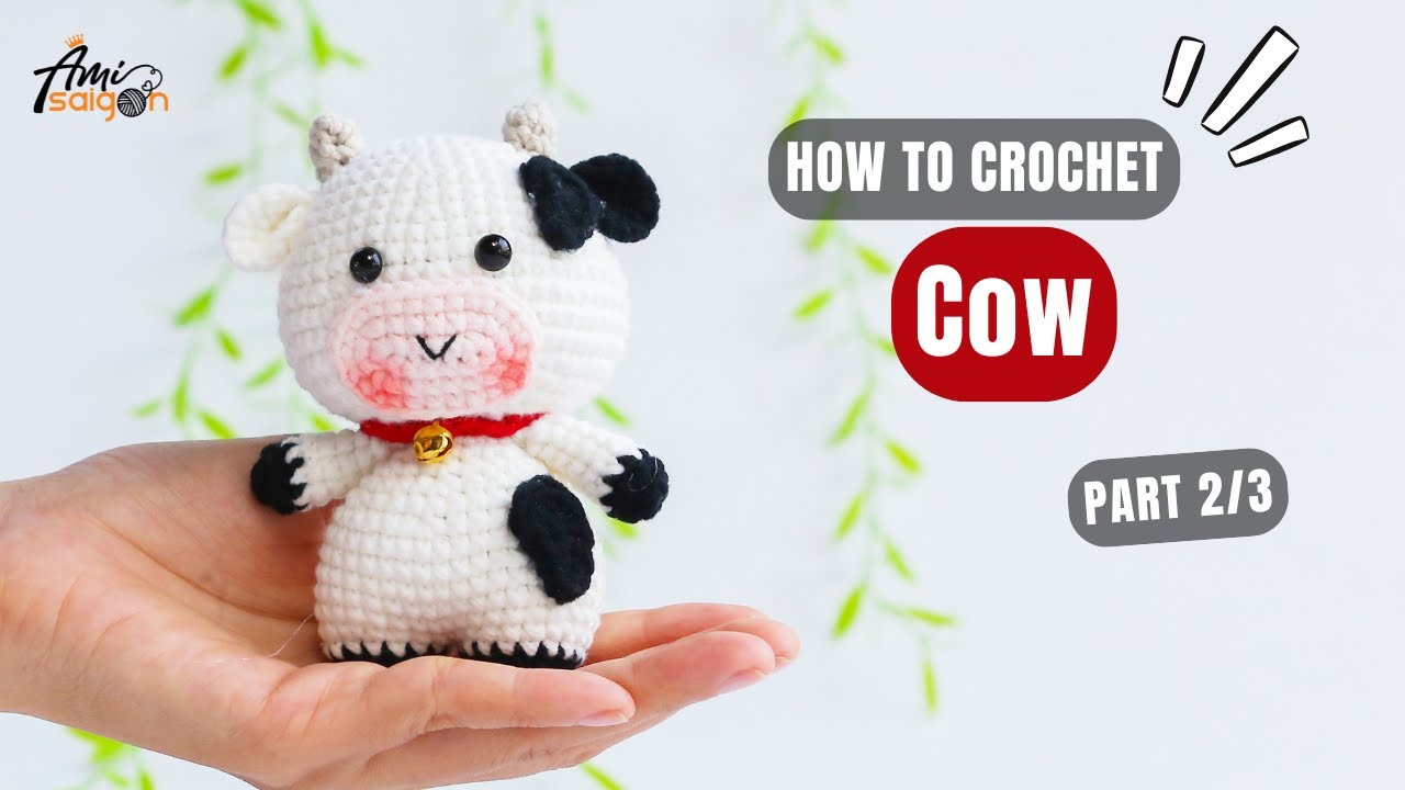 977 | Cow Amigurumi (2/3) | How To Crochet Animals Amigurumi