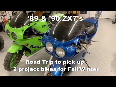 1989 & 1990 Kawasaki NINJA ZX-7's - New Projects - YouTube