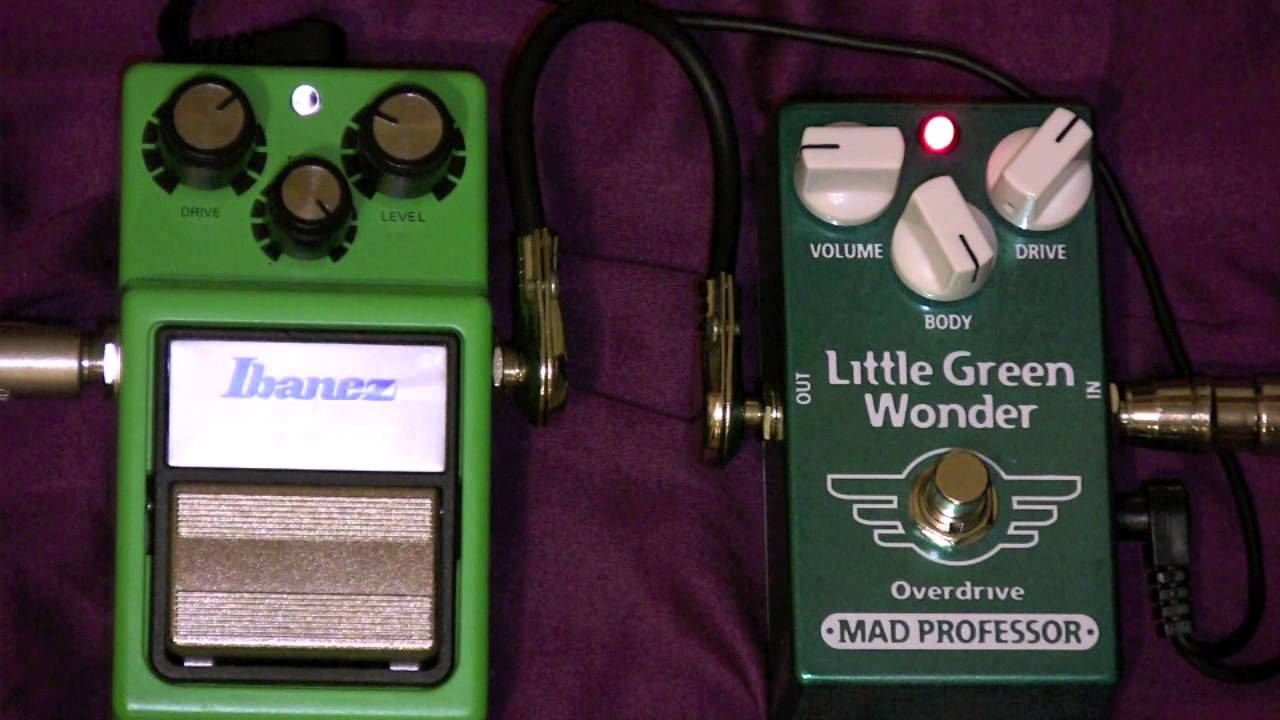 Mad Professor Little Green Wonder Overdrive Vs Ibanez Tube