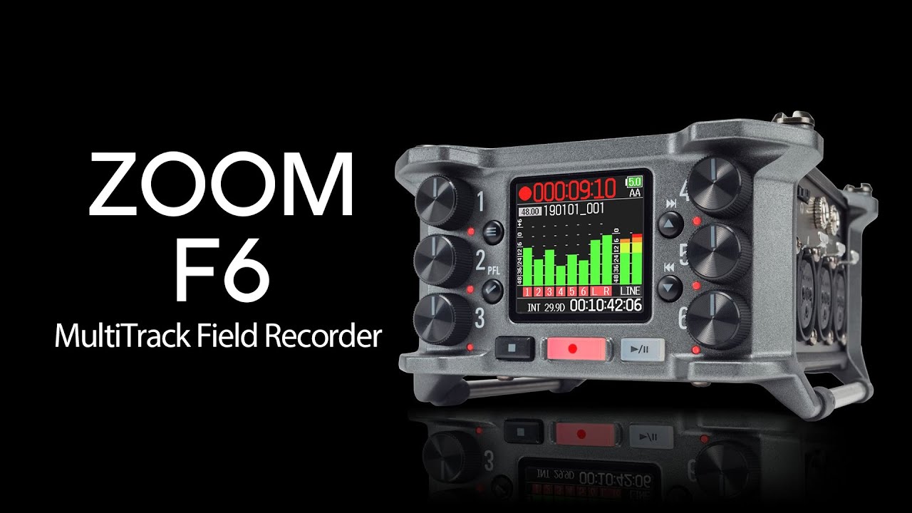 6チャンネルフィールドレコーダー「ZOOM F6」をレビュー - YouTube