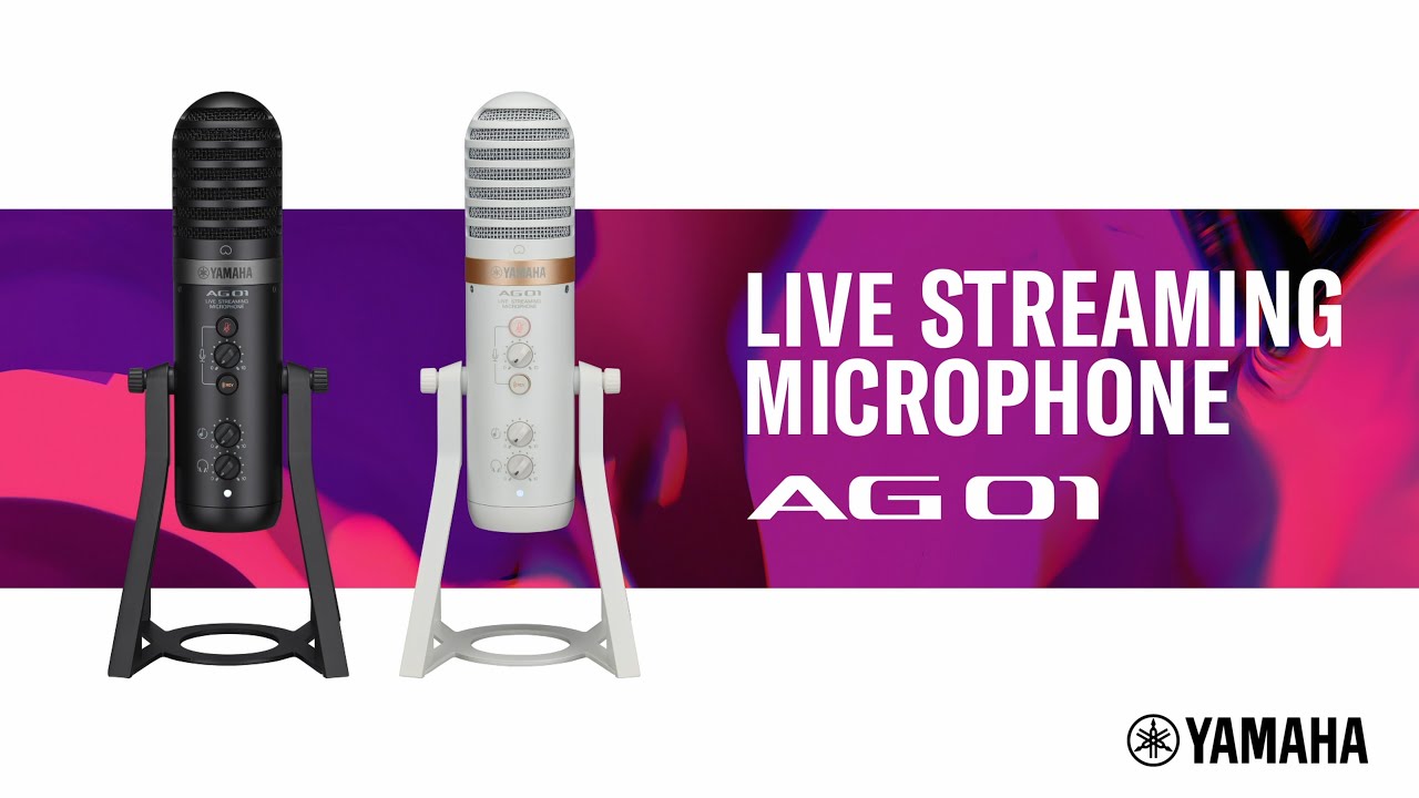 AG01 Streaming Loopback Audio USB Microphone - Yamaha USA