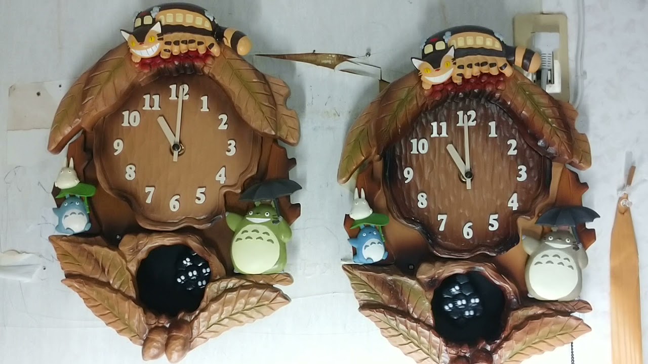 CITIZEN】、【RHYTHM】 となりのトトロ掛け時計 - YouTube