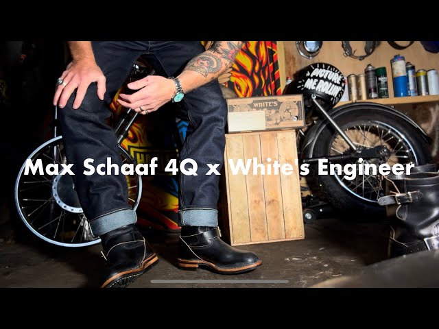 Max Schaaf 4Q x White's Engineer Boots unbox and review, sizing
