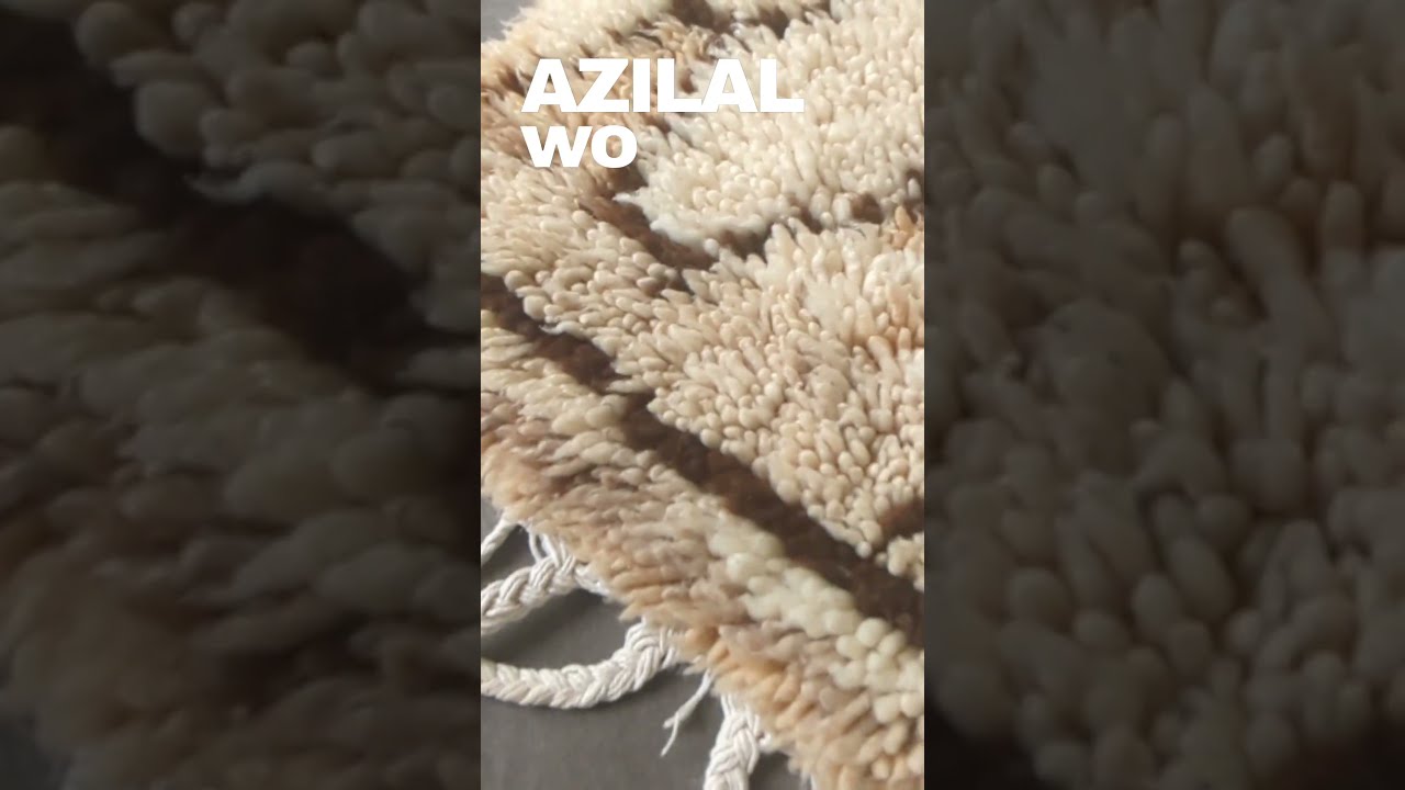 モロッコラグ ベニワレンのプフ60㎝×20㎝「モロッコインテリアのHibou