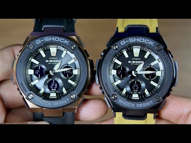 CASIO G-SHOCK G-STEEL GST-S120L-1A VS G-STEEL GST-S120L-1B - YouTube