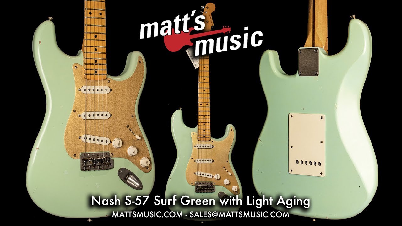 Nash S-57 Surf Green Electric Guitar - Light Aging - Matt's Music