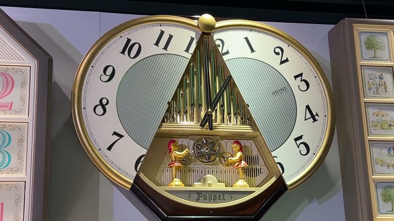 1989年発売】初期の家庭用からくり時計！セイコーパペット（RE504