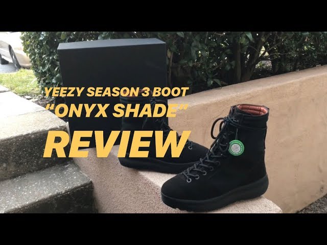 YEEZY SEASON 3 MILITARY BOOT (Onyx Shade) REVIEW & ON FOOT - YouTube
