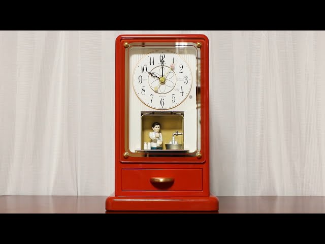 スジャータめいらくグループ からくり時計 SEIKO RE906A【リメイク版