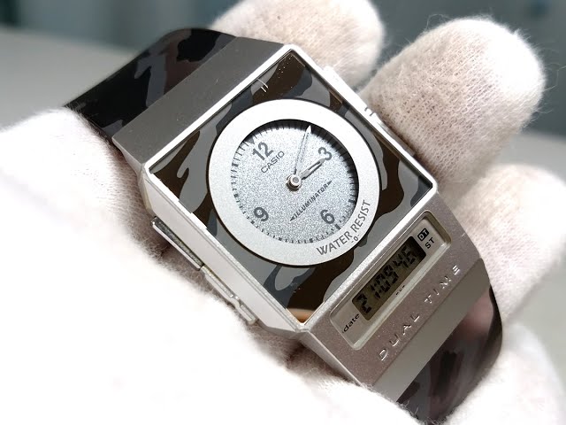CASIO PELA Film Watch FS-01 Ana-Digi Camouflage Pattern - YouTube