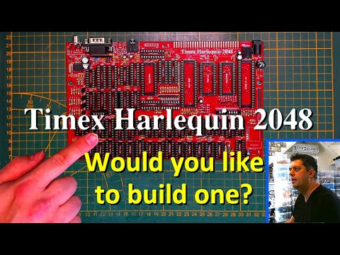 Timex Harlequin 2048 'ZX Spectrum' clone DIY build - YouTube