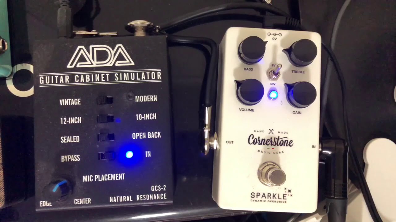 ADA-GCS-3 Amp Simulator with Cornerstone Sparkle Drive - YouTube