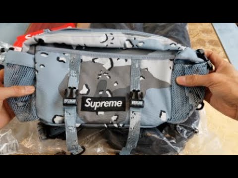 Supreme Mesh Waist Bag Blue Camo 3M Reflective + How To Legit